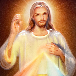 Placa de Pared de Resina con Relieve 3D de Jesús de la Divina Misericordia, Decoración Religiosa para el Hogar, Jesús, Confío en Ti, Arte Católico para Pared - Product Image 6