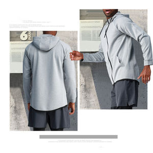 Chaqueta con Capucha para Hombre al por Mayor, Chaqueta Deportiva para Gimnasio, Ropa Deportiva para Correr, Chaqueta con Cremallera para Hombre, Sudadera con Capucha para Entrenamiento de Fisicoculturismo - Product Image 5