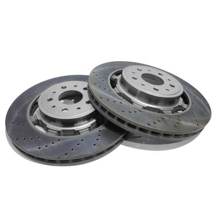 Drilled Disc Brake Rotor 000235318 For Maserati Quattroporte 4.7t 