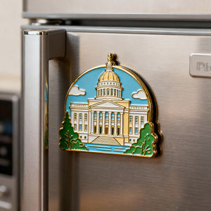 Imán de Refrigerador Personalizado con Diseño 3D de Recuerdo de País, Logotipo en Aleación de Zinc, Metal Esmaltado, Epoxi, Imán Personalizado para Nevera - Product Image 4
