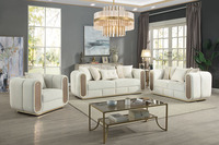 Canapé d'angle moderne et confortable en tissu rembourré avec pieds en acier inoxydable, dossier carré, accoudoirs carrés et rembourrage en mousse pour salon