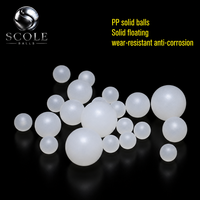 Billes rondes en plastique PP moulées par injection de 30 mm et 35 mm, perles solides pour usage mécanique