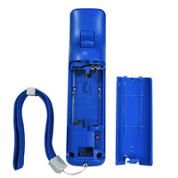 Manette droite Wii + manette incurvée en forme de cuisse de poulet avec sangle en silicone, accélérateur Motion Plus, Nunchuck, moteur à vibrations intégré
