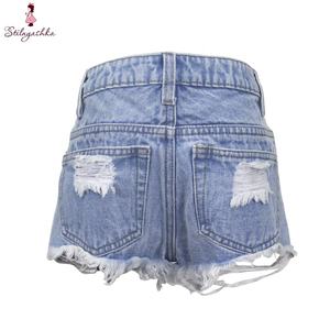 Stilnyashka-pantalones cortos de <span class=keywords><strong>vaquero</strong></span> para niños y niñas, ropa de verano, moda, venta al por mayor, 2006-2 - Product Image 4