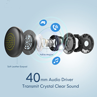 Auriculares Inalámbricos Profesionales BT-683 con Cancelación de Ruido ENC, Auriculares para Camioneros con Micrófono, Auriculares Inalámbricos para Camioneros