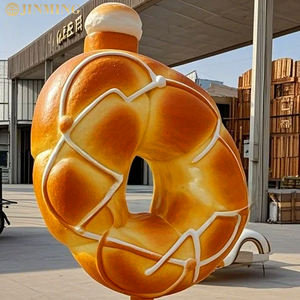ペストリーショップ装飾用パンのカスタムデザイン大型グラスファイバー樹脂彫刻芸術モデル - Product Image 2