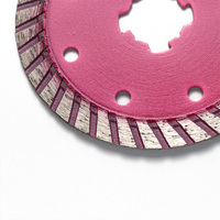 Disque de coupe rapide en diamant turbo de 4,5 pouces pour meuleuse d'angle, pour carrelage, marbre, granit, béton, grain 60/80, 1,4 mm