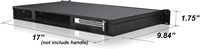 Rackchoice Châssis Mini-ITX Compact 1U pour Serveur/Ordinateur de Bureau, Profondeur 9,84 po, Compatible Carte Mère Mini-ITX, USB3.0 Type-C, Noir, Intel Stock