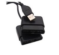 Nouveau cordon de câble de convertisseur d'adaptateur de manette de contrôleur USB 2.0 Compatible pour le contrôleur filaire Sony PS1 PS2 vers PC