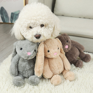 Nouveau lapin en polyester doux personnalisé en peluche pour animaux de compagnie jouet interactif grinçant avec remplissage en coton PP pour chiens <span class=keywords><strong>et</strong></span> chats - Product Image 2
