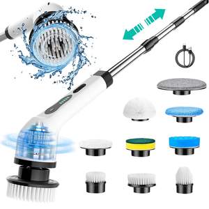 2025 Groothandel Draadloze Elektrische Reiniging Borstel Draaiende Borstel Reiniger 9 Vervanging Elektrische Borstel Schoonmaken Voor Huis Schoonmaken - Product Image 1