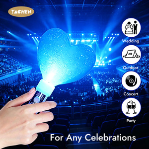 YACHEN LED Glow <strong>Sticks</strong> Heart Star <strong>Light</strong> Up Wand Flash Glow <strong>Stick</strong> Concert Party Night Event Atmosphere Props Toys for Kids Adults - Product Image 4