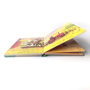 Grand livre <span class=keywords><strong>d</strong></span>'histoires pour enfants sur le thème des tracteurs rouges, couverture rigide, papier offset, cadeau de Noël personnalisable pour bébé - Product Image 3
