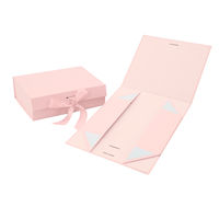 Benutzer definierte UV-Druck Magnet verschluss Rosa Geschenk verpackung Langlebige Pappe Magnetische Luxus-Falt schachtel für Kleidung & Geschenk artikel