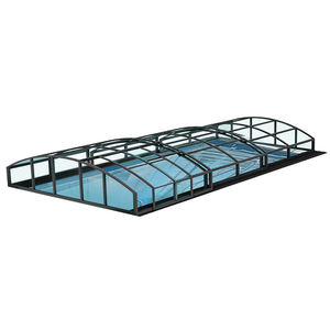 Cubierta para Piscina Elevada, <span class=keywords><strong>Techo</strong></span> Cerrado Eléctrico Retráctil y Extensible, Cubierta de Vidrio para Exteriores para Piscina Enterrada - Product Image 2