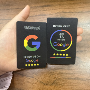 <span class=keywords><strong>Tarjeta</strong></span> NFC con Chip para Reseñas de <span class=keywords><strong>Google</strong></span>, para Pequeñas Empresas, Resistente al Agua, Obtenga Más Reseñas de Clientes, Impresión a Doble Cara - Product Image 1