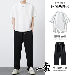 Pantalon décontracté pour garçons, nouveau modèle automne, avec logo personnalisé, style américain, coupe droite ample, jambe large, confortable, pour le printemps et l'automne. - Product Image 6