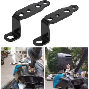 Z Shaped Motorcycle Mirror <b>Bracket</b> 8mm 10mm Screw Hole Universal Mounting Accessory For Bike Handlebar Extension - Product Image 4