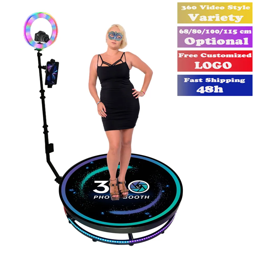 Camera 360 Photobooth Automatische 360 Graden Draaiende Cabine Foto Spin Selfie Video 360 Booth Foto