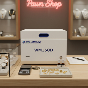 Auto-Report <strong>Gold</strong> <strong>Tester</strong> Pawnshop Recycling Used Jewelry Check High Precision WM350D <strong>XRF</strong> Analyzer Wisermachine Brand 144eV IP55 - Product Image 4