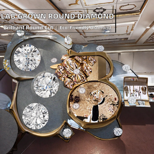 Joyería D'vins, Diamante Cultivado en Laboratorio CVD, Corte Brillante Redondo de 1-1.1ct, Color D, Claridad VVS2, Piedra Suelta - Product Image 2