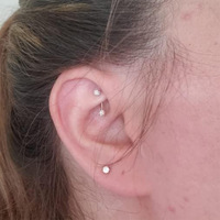 Nouveau bijou de sourcil et d'ongle transfrontalier en zircon, style punk, en alliage de titane F136, avec dents internes, anneau de sourcil incurvé, bijou de personnalité