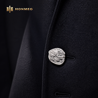 Boutons en alliage de zinc HONMEO, à tige métallique, texturés martelés, en forme de dôme, multi-tailles, pour vêtements, blazer, manteau, costume, veste