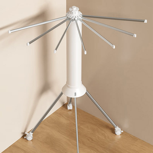 Gulaki Multifunktionaler Faltbarer Hochwertiger Wäscheständer Oktopus-Zylinder Kleidertrockner Platzsparender Kleiderbügel Wohnzimmer - Product Image 5