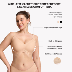 <span class=keywords><strong>Soutien</strong></span>-<span class=keywords><strong>gorge</strong></span> T-shirt <span class=keywords><strong>sans</strong></span> couture personnalisé Waistdear avec bande de maintien en gel, confort quotidien, <span class=keywords><strong>soutien</strong></span>-<span class=keywords><strong>gorge</strong></span> doux pour femmes à forte poitrine - Product Image 3