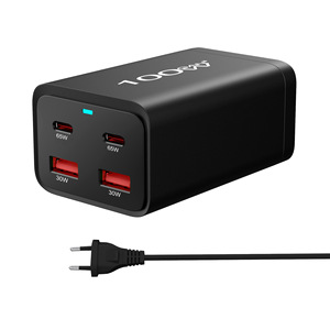Adaptateur secteur pour téléphone portable 100W <span class=keywords><strong>Chargeur</strong></span> rapide Multi-Port Type-C <span class=keywords><strong>Chargeur</strong></span> de téléphone portable <span class=keywords><strong>Chargeur</strong></span> de bureau portable - Product Image 5