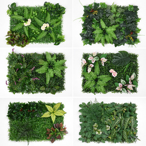 Muro de Plantas Simuladas para Vestíbulo de Hotel, Muro de Plantas Verdes Decorativas, Flores y Plantas, Decoración de Fondo para Exteriores - Product Image 2