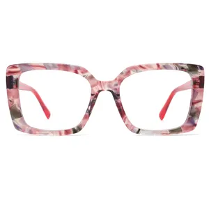 Wholesale Fashion Optical Frame Low MOQ Goods Colorful Acetate For Eyewear