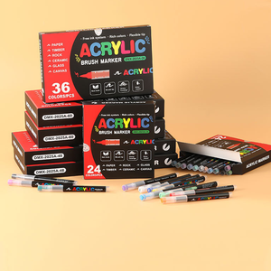 ปากกามาร์คเกอร์อะคริลิคสำหรับวาดเขียนขนาด 0.7 มม. ขายส่ง 120 สี ชุดปากกาสีอะคริลิคแบบถาวรสำหรับเขียนบนกระดาษ - Product Image 6