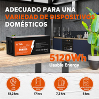 Batterie LiFePO4 LiTime 12V 400Ah 5120Wh à décharge profonde pour camping-car, marine, stockage d'énergie hors réseau - Vente en gros