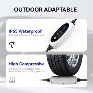 สถานีชาร์จพลังงานใหม่แบบพกพา 7KW 110V-240V 16-32A AC พร้อมปลั๊ก Type 1 IP65 ไฟ LED แสดงสถานะ  พร้อมกระเป๋าเก็บ - Product Image 4