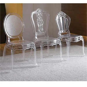 Silla de acrílico transparente de estilo nórdico para eventos para hoteles, bodas, capillas, restaurantes, cocinas, silla Napoleón moderna para banquetes - Product Image 2
