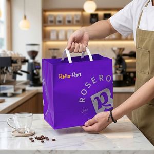 Customized Printed Eco-Friendly Recyclable Kraft Paper <b>Bags</b> for Food Packaging Delivery <b>Bread</b> Baking Cake Takeaway - Product Image 1