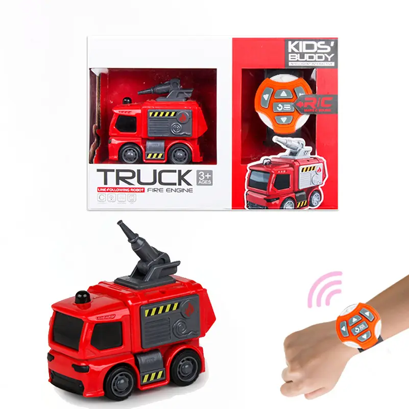 Coches teledirigidos para niños, coches de ingeniería de construcción, reloj de mano con gestos, Control remoto