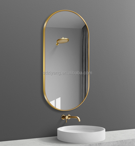 Elegant <strong>Vintage</strong> 50*70cm Decorative <strong>Mirror</strong> Glass Aluminum Alloy Frame Wholesale Classic Runway Explosion-proof <strong>for</strong> Wall - Product Image 1