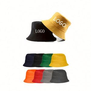 Chapeau Bob Personnalisé Imprimé Brodé pour Plage, Pêche, Couleur Unie, Casquette Adulte - Product Image 6