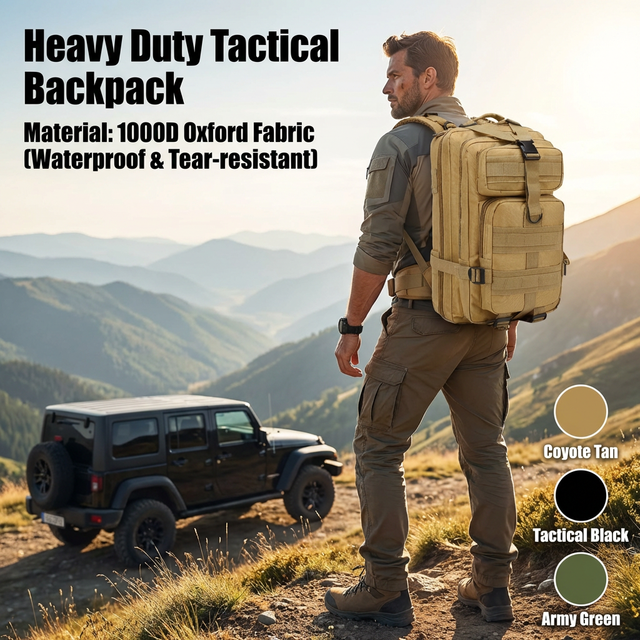 Tactical Backpack Multi-functional Waterproof Outdoor Hiking Backpack
