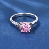 Mode-Accessoires Damen-Schmuck Ringe Rote Einzelstein-Ringe Modeschmuck Zirkon Klobige Goldringe