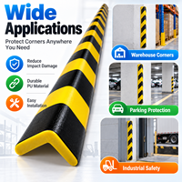 Protection d'angle en PU anti-collision en forme de L, bande absorbante de chocs, taille et couleur personnalisables, logo d'usine, vente en gros