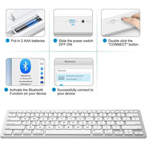 Fcc Ultra-thin Oem All in One Computer <b>Bluetooth</b> Cheapest Combo Full Kit Keyboard and <b>Mouse</b> - Product Image 3