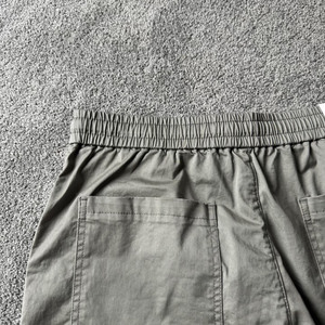 Pantalones Cortos <span class=keywords><strong>Bermuda</strong></span> de Verano <span class=keywords><strong>para</strong></span> <span class=keywords><strong>Hombre</strong></span>, 100% Algodón, Cintura Elástica, Tejido de Punto, Color Liso, Transpirables, Estilo <span class=keywords><strong>Cargo</strong></span>, Diseño Corto Lavado - Product Image 5