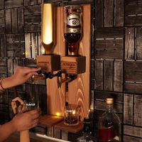 Distributeur de boissons mural en bois de luxe, créateur de cocktails, bar à domicile, meuble de rangement pour vin, bois massif