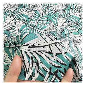 Salida de fábrica Diseño tropical 100% Poliéster Tricot Impreso digital Humedad Secado Ajuste Rápido-Secado Ecológico Ropa deportiva Tela - Product Image 4