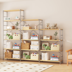 Modern Disassembly Wooden <strong>Wardrobe</strong> Clothes Organizer Metal Open Multi-layer <strong>Shoes</strong> Display Rack Shelf Eco-Friendly Adjustable <strong>for</strong> - Product Image 5