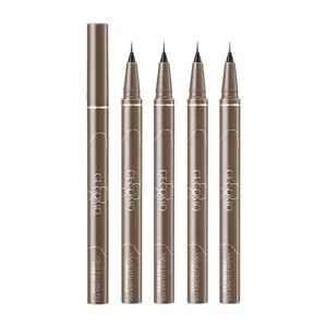 Gecomo Ultra-Fijne Vloeibare Eyeliner Gladde Sneldrogende Kleur Waterdichte Zweetbestendige Langdurige Vlekvrije Eyeliner