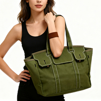 fourre-tout personnalisés en OEM 2025 Nouvelle marque pour dames Grande capacité Sacs fourre-tout en cuir vintage pour femmes